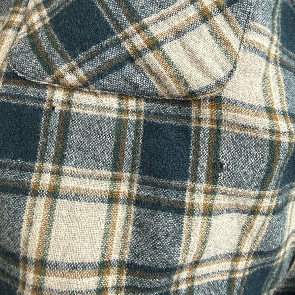 Vintage Pendleton Wool Board Flannel Plaid Loop Collar Flap Pockets Men's XL - Picture 9 of 14